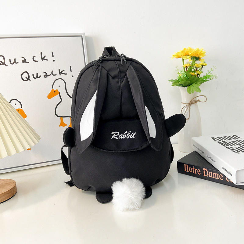 Cute Cartoon Rabbit Children's Backpack Kindergarten Lightweight Canvas Small Backpack Lightweight Children's School Bag