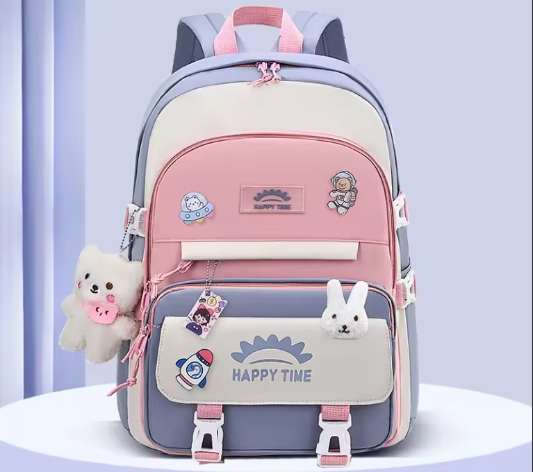 New Middle School Student School Backpacks Large-capacity Backpacks For Boys And Girls Sweet And Cute Casual Student Backpack