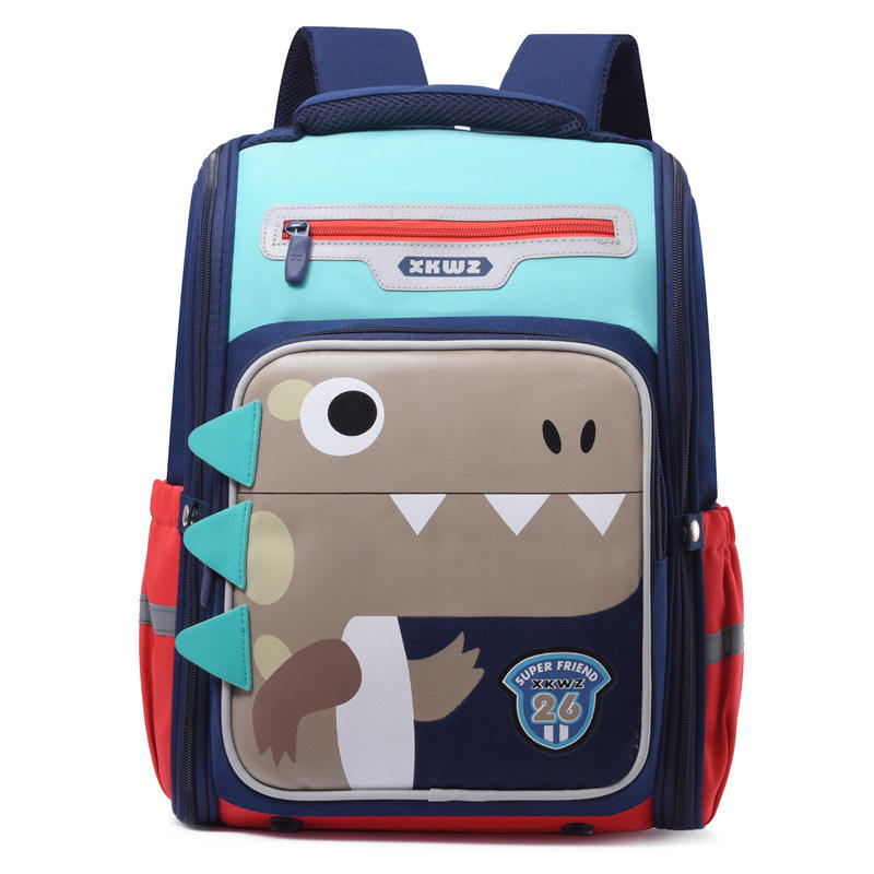 New Primary School Student Backpack Cartoon Full-open Boy Dinosaur Lightweight Spine Protector Girl Rabbit Ears Backpack