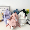 Cute Cartoon Rabbit Children's Backpack Kindergarten Lightweight Canvas Small Backpack Lightweight Children's School Bag