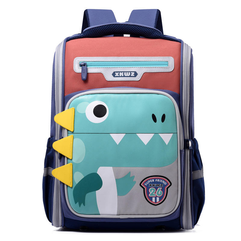 New Primary School Student Backpack Cartoon Full-open Boy Dinosaur Lightweight Spine Protector Girl Rabbit Ears Backpack