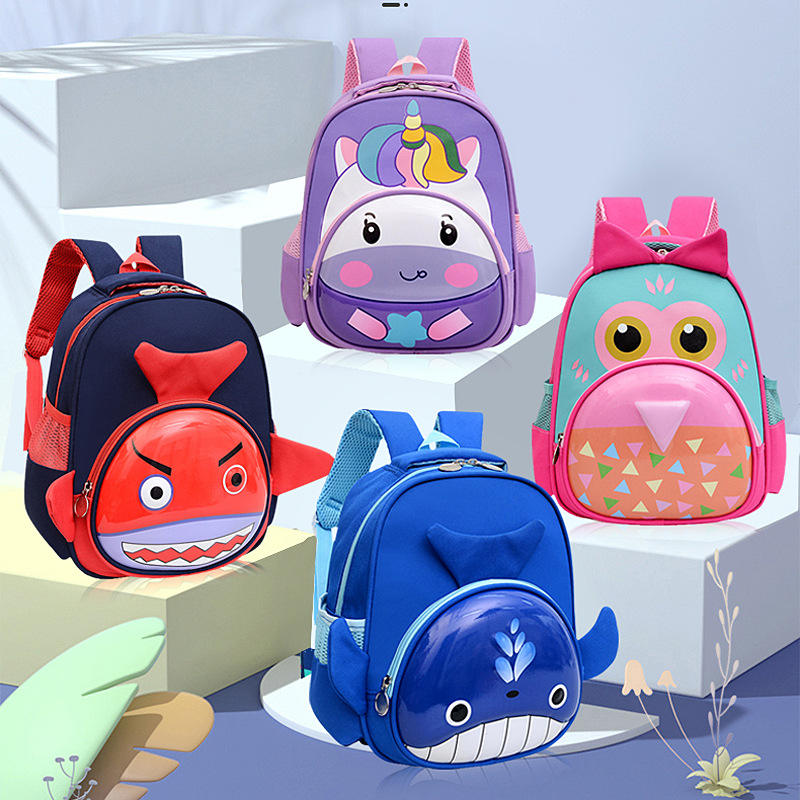 2024 New Kindergarten Hard Shell Cartoon Dinosaur Backpack Cute Rabbit Design for Boys And Girls Boys And Girls School Bags