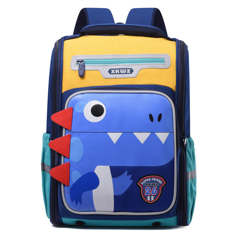 New Primary School Student Backpack Cartoon Full-open Boy Dinosaur Lightweight Spine Protector Girl Rabbit Ears Backpack