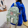 New Style Lightweight Backpack with Large Capacity High School Student School Bag Casual Fresh Girls Rabbit Pattern Backpack