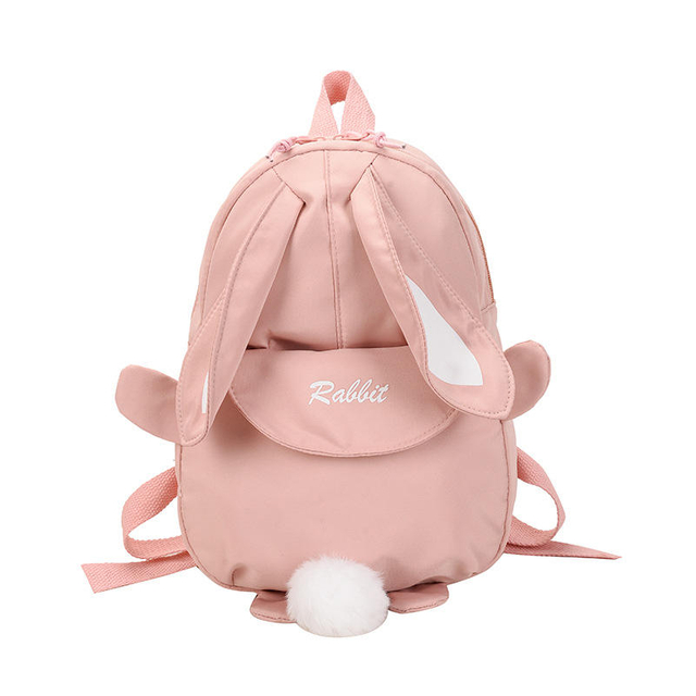 Cute Cartoon Rabbit Children's Backpack Kindergarten Lightweight Canvas Small Backpack Lightweight Children's School Bag