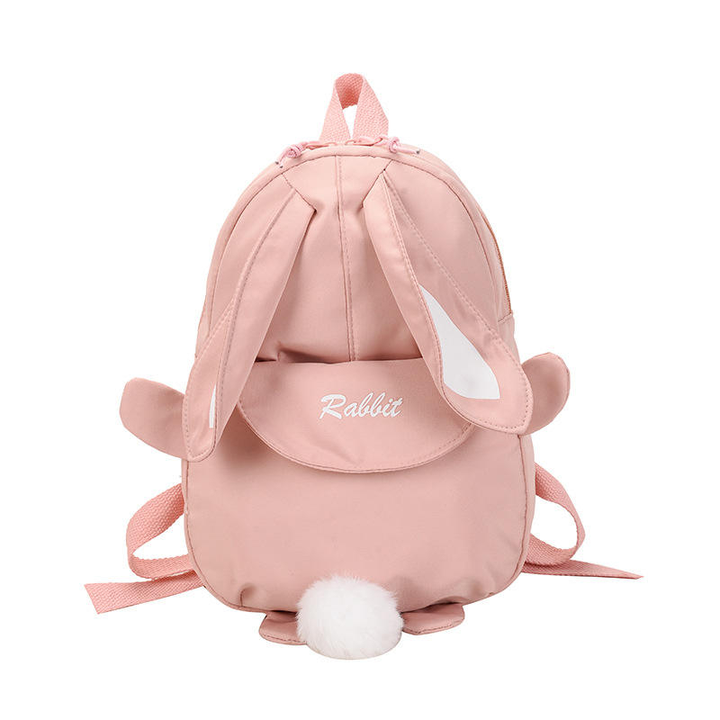Cute Cartoon Rabbit Children's Backpack Kindergarten Lightweight Canvas Small Backpack Lightweight Children's School Bag