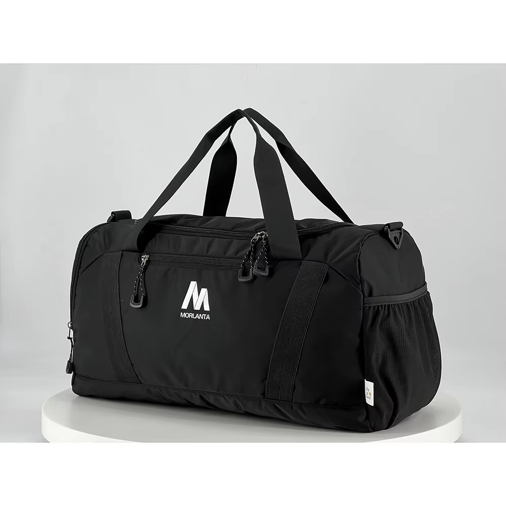 Durable Large Capacity Casual Duffel Bag with Zipper Closure and Letter Pattern for Outdoor Travel