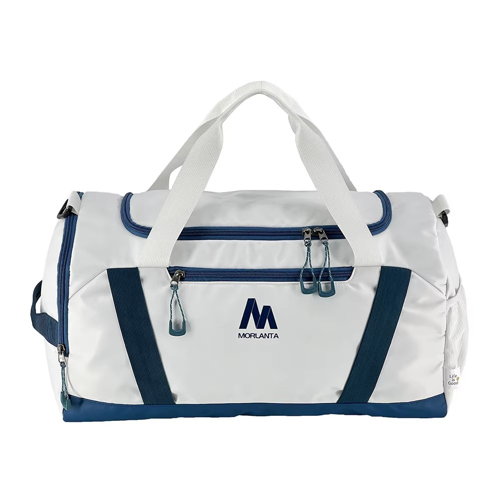 Durable Large Capacity Casual Duffel Bag with Zipper Closure and Letter Pattern for Outdoor Travel