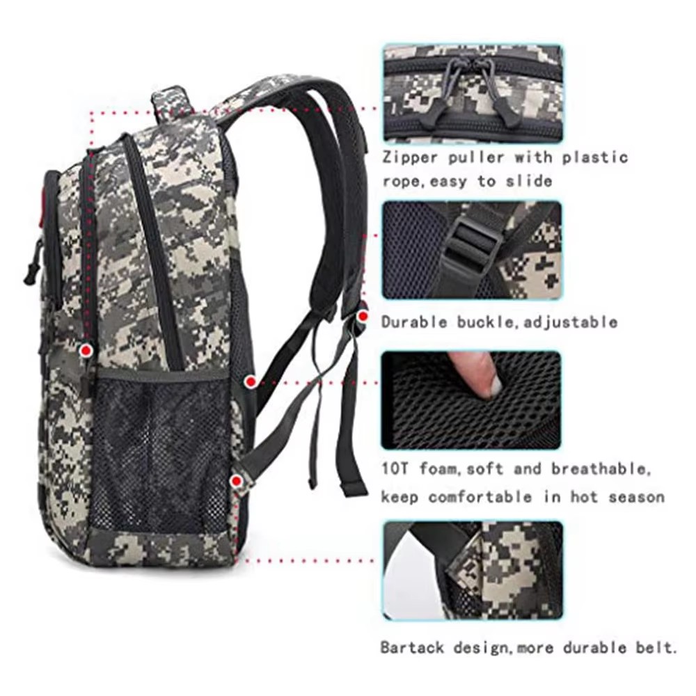 Top Selling Sand Camo Hunting Bag Outdoor Camping Hiking Trekking Travel Backpack